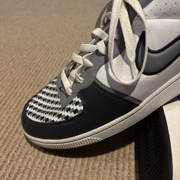 Men's Size 15 US Nike Infiltrator 2007 Sneakers Navy Blue White Gray 311191-109 - Picture 8 of 11